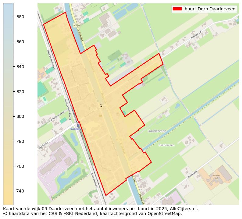 Afbeelding van de buurt Dorp Daarlerveen op de kaart.