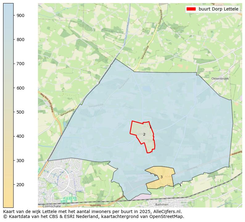 Afbeelding van de buurt Dorp Lettele op de kaart.