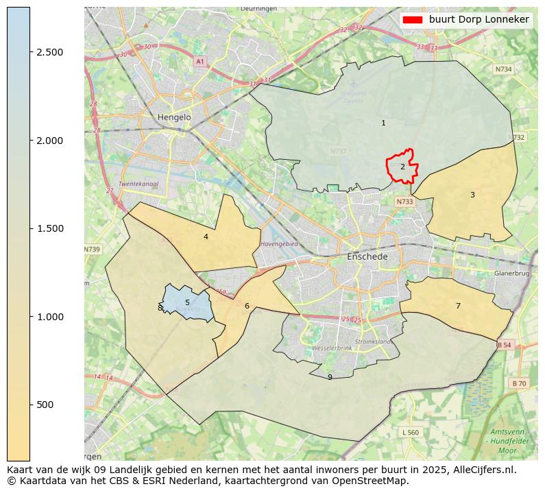 Afbeelding van de buurt Dorp Lonneker op de kaart.