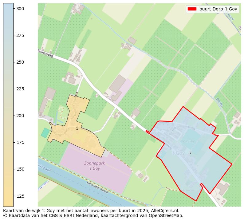 Afbeelding van de buurt Dorp ’t Goy op de kaart.
