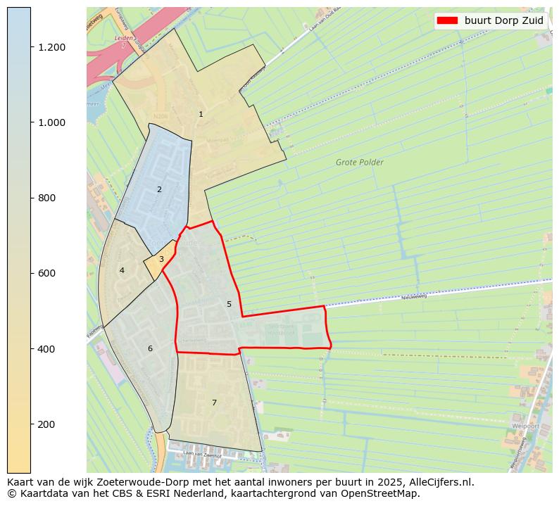 Afbeelding van de buurt Dorp Zuid op de kaart.