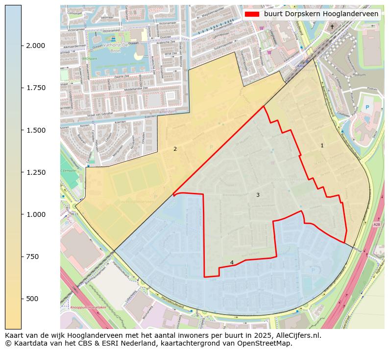 Afbeelding van de buurt Dorpskern Hooglanderveen op de kaart.