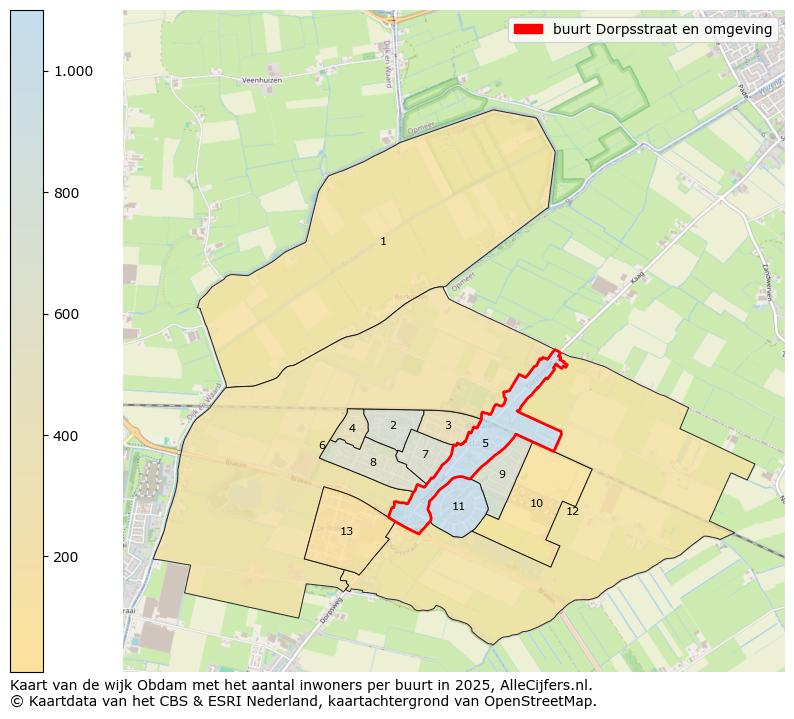 Afbeelding van de buurt Dorpsstraat en omgeving op de kaart.