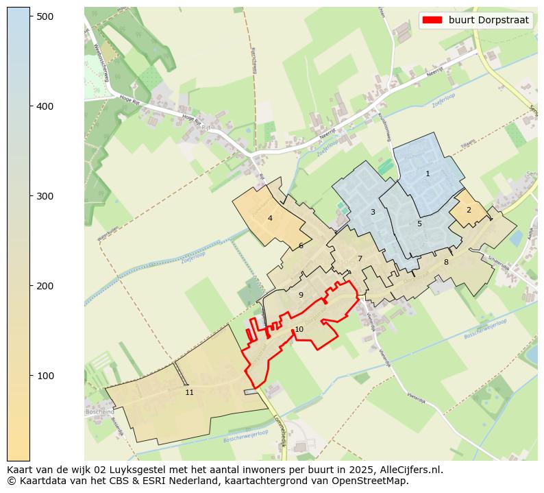 Afbeelding van de buurt Dorpstraat op de kaart.
