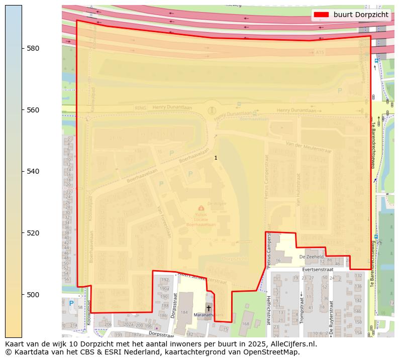 Afbeelding van de buurt Dorpzicht op de kaart.