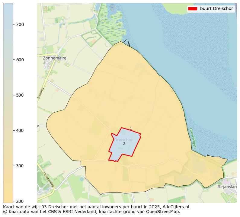 Afbeelding van de buurt Dreischor op de kaart.