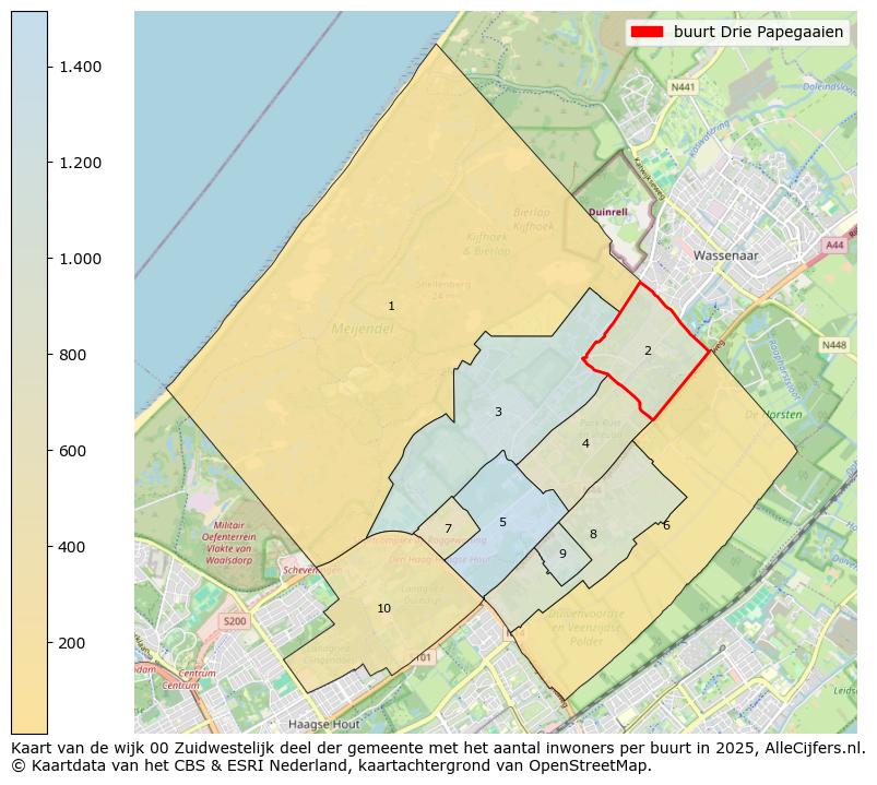 Afbeelding van de buurt Drie Papegaaien op de kaart.