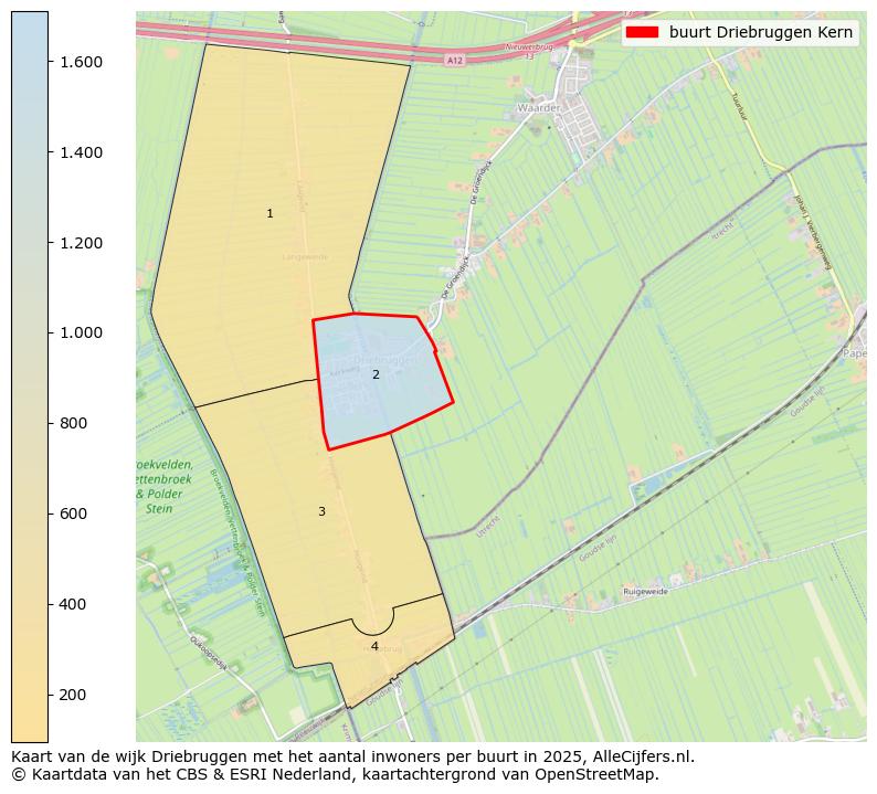 Afbeelding van de buurt Driebruggen Kern op de kaart.