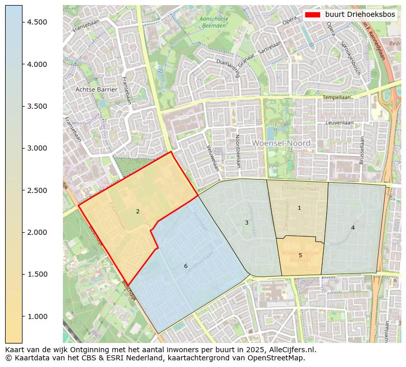 Afbeelding van de buurt Driehoeksbos op de kaart.