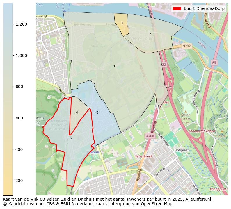 Afbeelding van de buurt Driehuis-Dorp op de kaart.