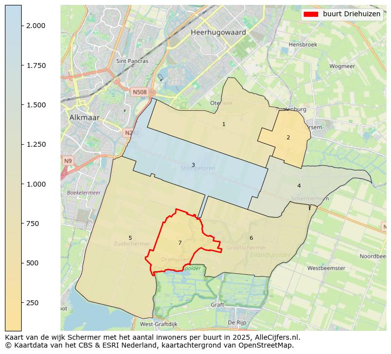 Afbeelding van de buurt Driehuizen op de kaart.