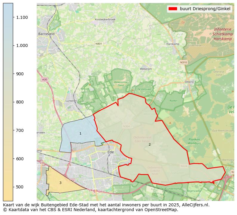 Afbeelding van de buurt Driesprong/Ginkel op de kaart.