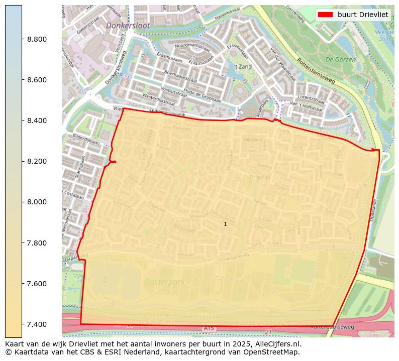 Afbeelding van de buurt Drievliet op de kaart.