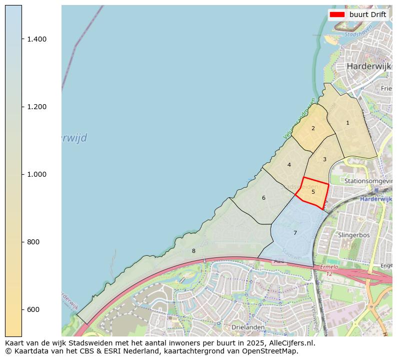 Afbeelding van de buurt Drift op de kaart.