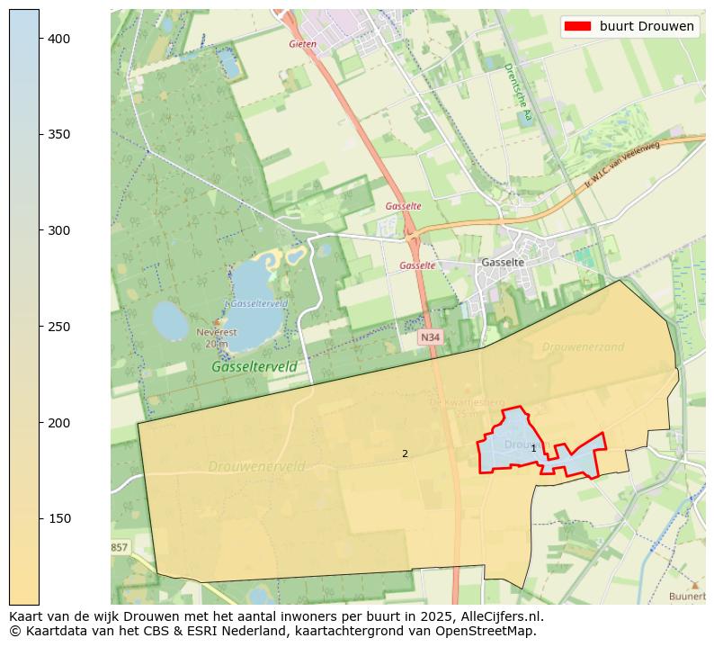 Afbeelding van de buurt Drouwen op de kaart.