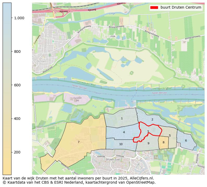 Afbeelding van de buurt Druten Centrum op de kaart.