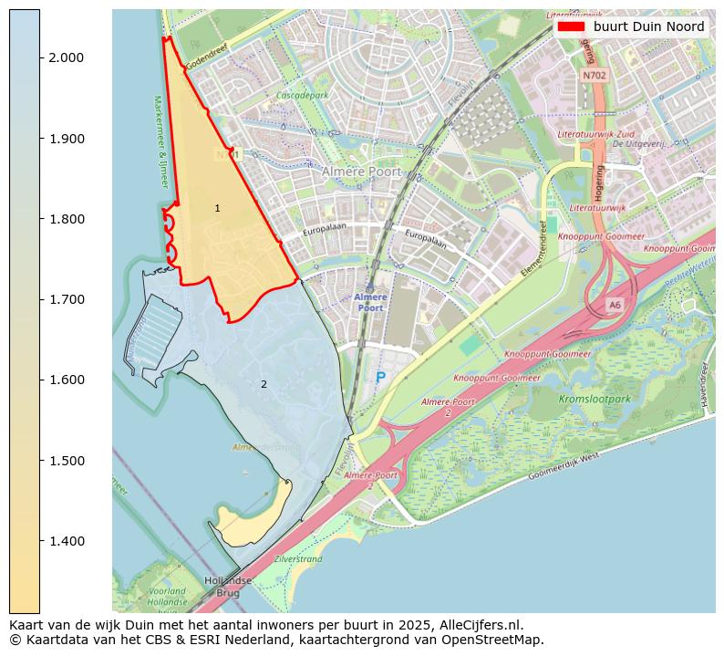 Afbeelding van de buurt Duin Noord op de kaart.