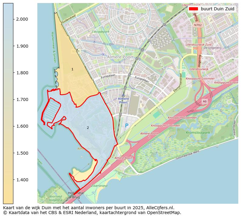 Afbeelding van de buurt Duin Zuid op de kaart.
