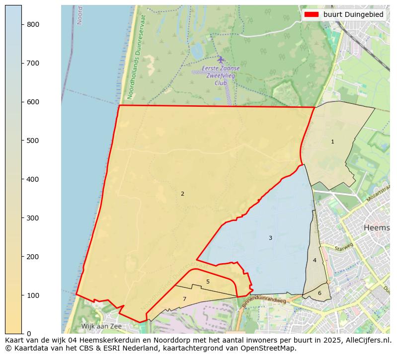 Afbeelding van de buurt Duingebied op de kaart.