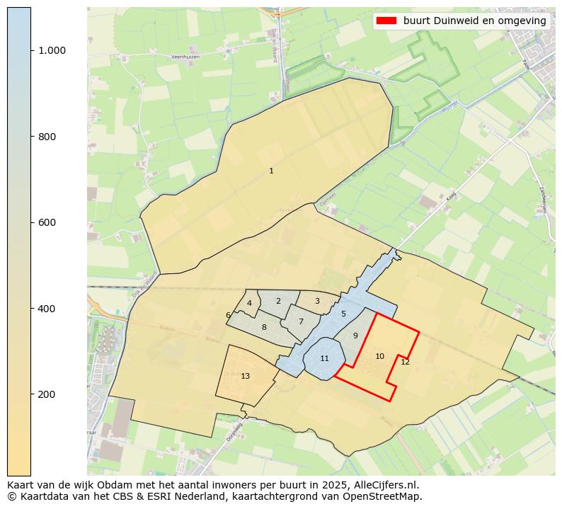 Afbeelding van de buurt Duinweid en omgeving op de kaart.