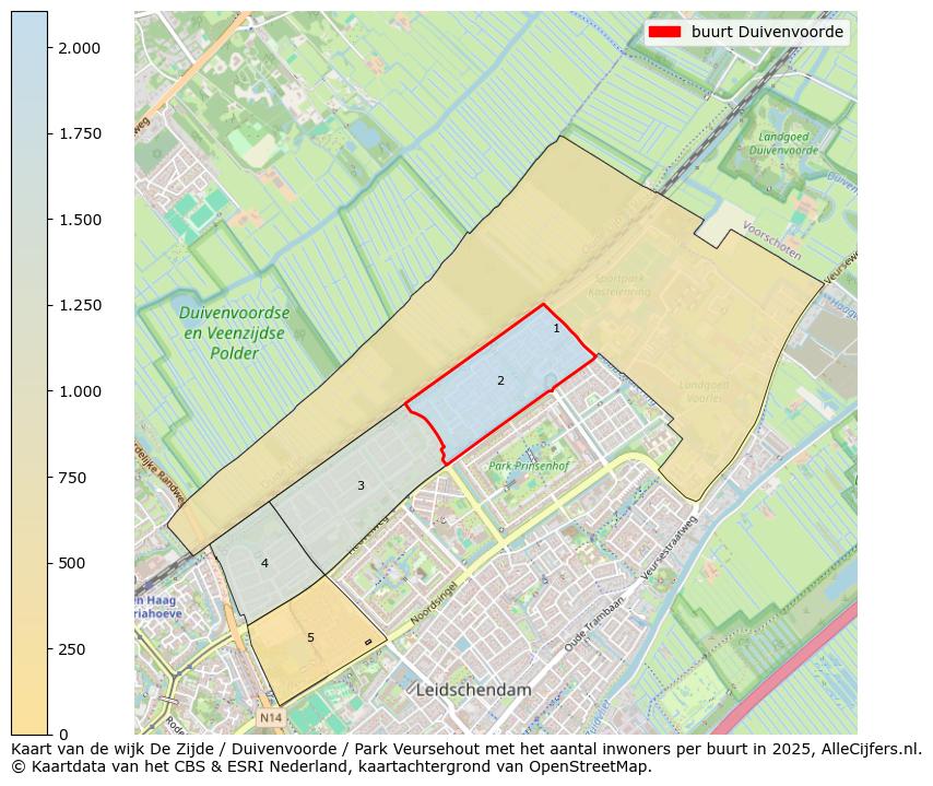 Afbeelding van de buurt Duivenvoorde op de kaart.