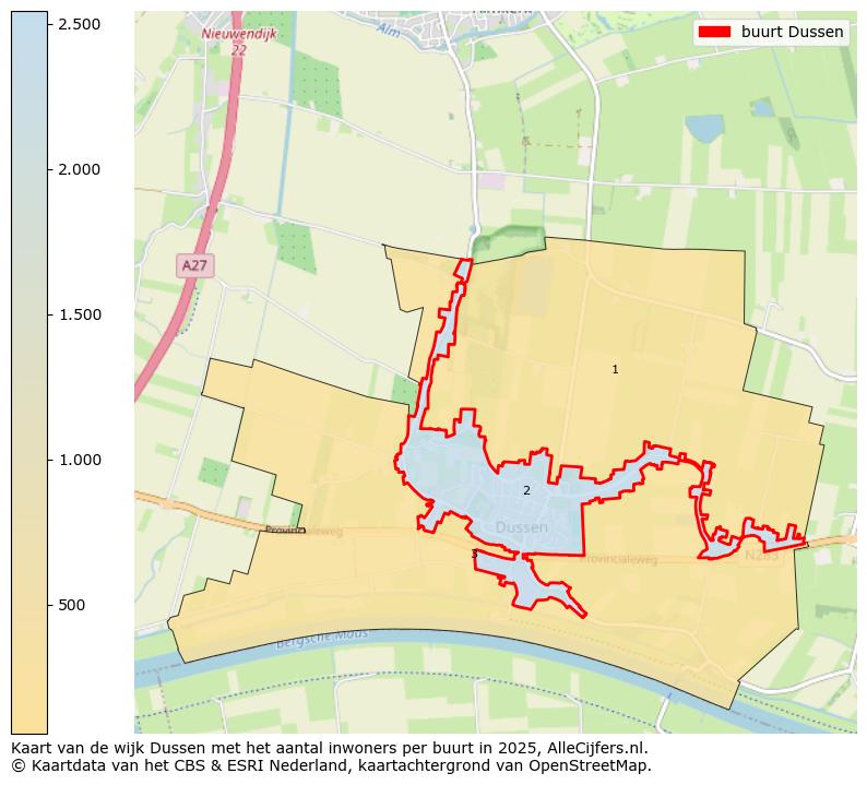 Afbeelding van de buurt Dussen op de kaart.