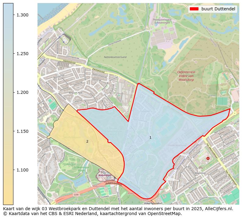 Afbeelding van de buurt Duttendel op de kaart.
