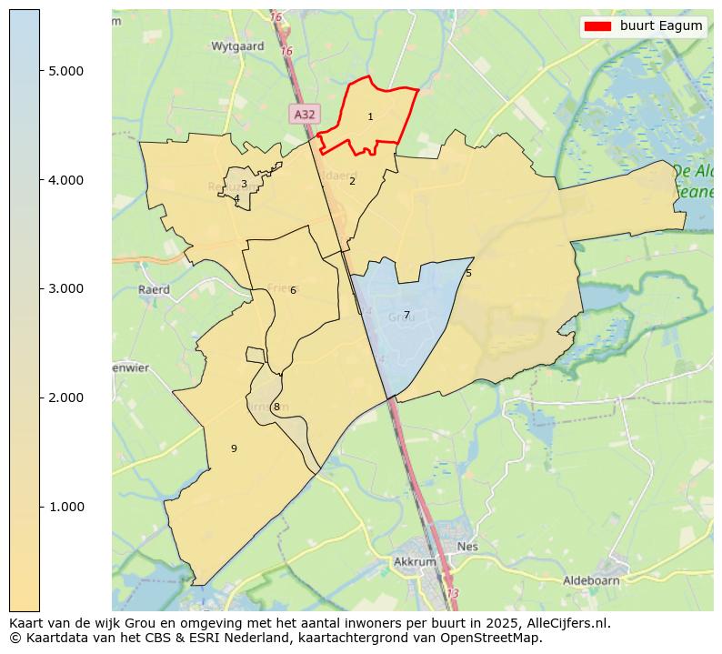 Afbeelding van de buurt Eagum op de kaart.