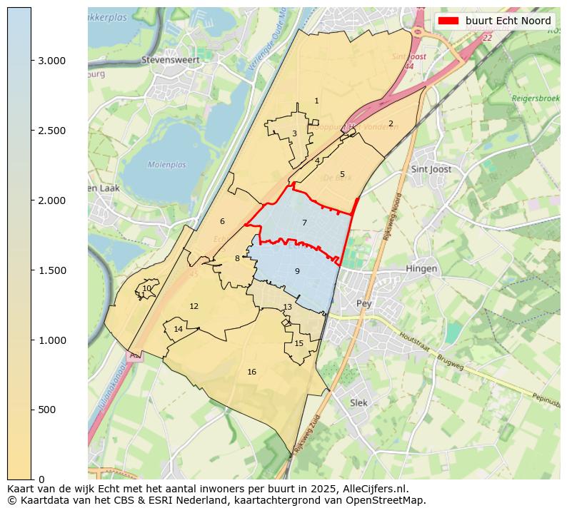 Afbeelding van de buurt Echt Noord op de kaart.