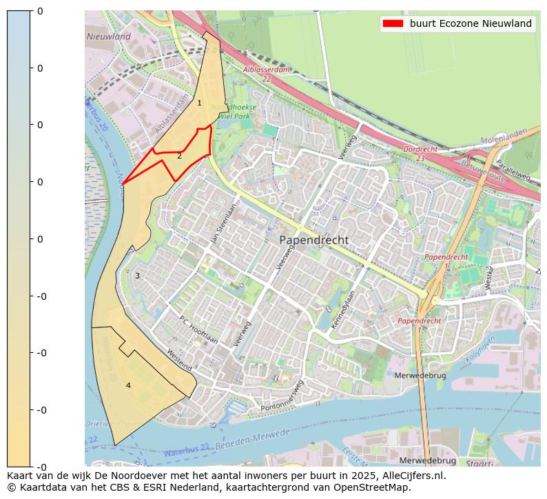 Afbeelding van de buurt Ecozone Nieuwland op de kaart.