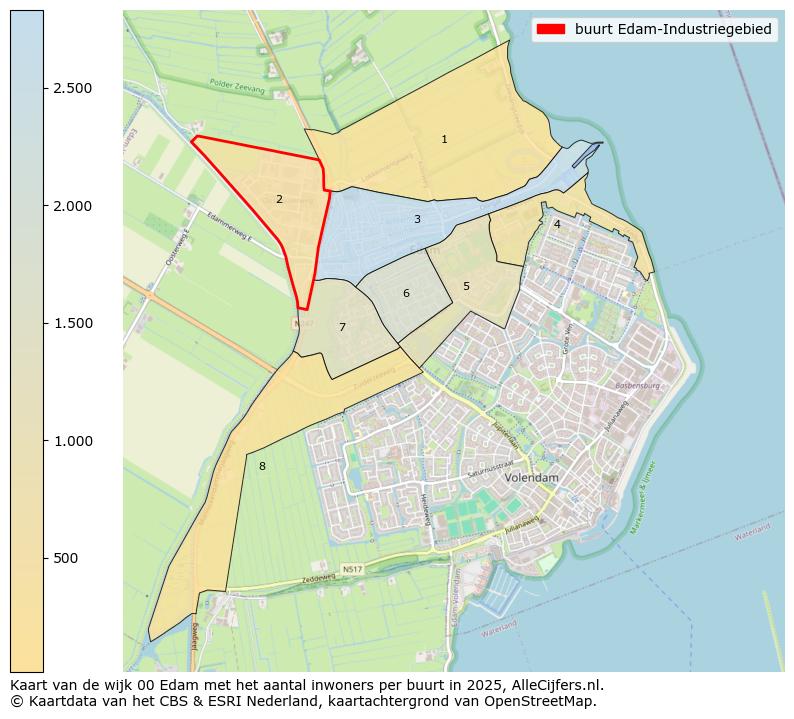 Afbeelding van de buurt Edam-Industriegebied op de kaart.
