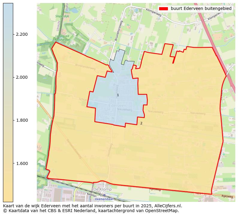Afbeelding van de buurt Ederveen buitengebied op de kaart.