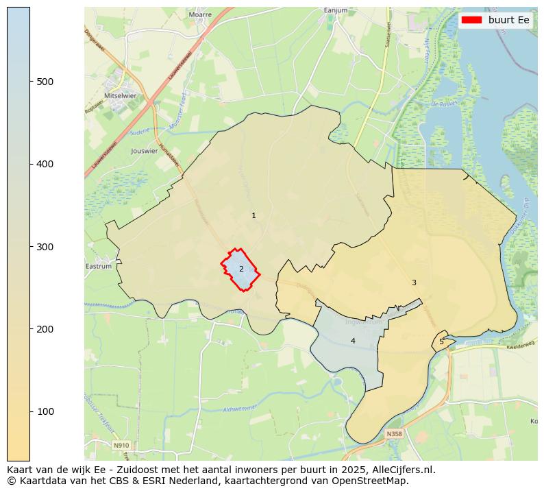 Afbeelding van de buurt Ee op de kaart.