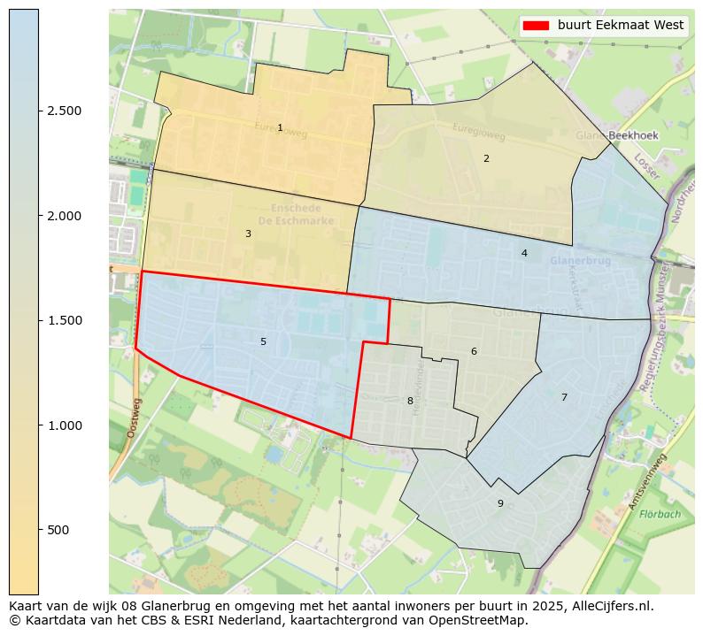 Afbeelding van de buurt Eekmaat West op de kaart.