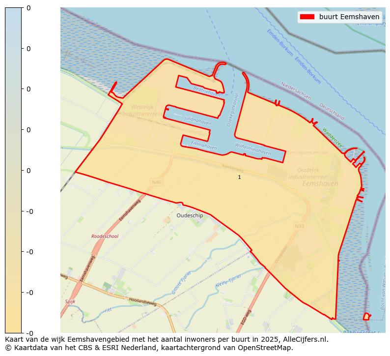 Afbeelding van de buurt Eemshaven op de kaart.