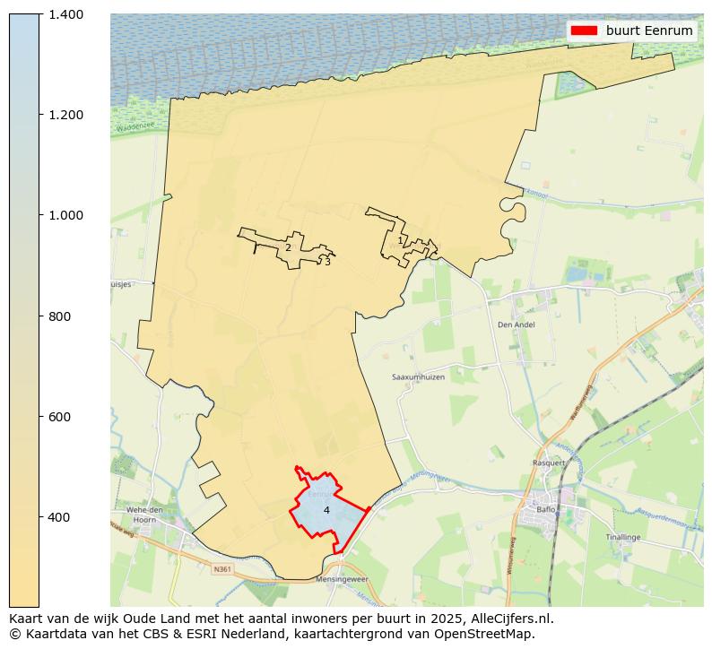 Afbeelding van de buurt Eenrum op de kaart.