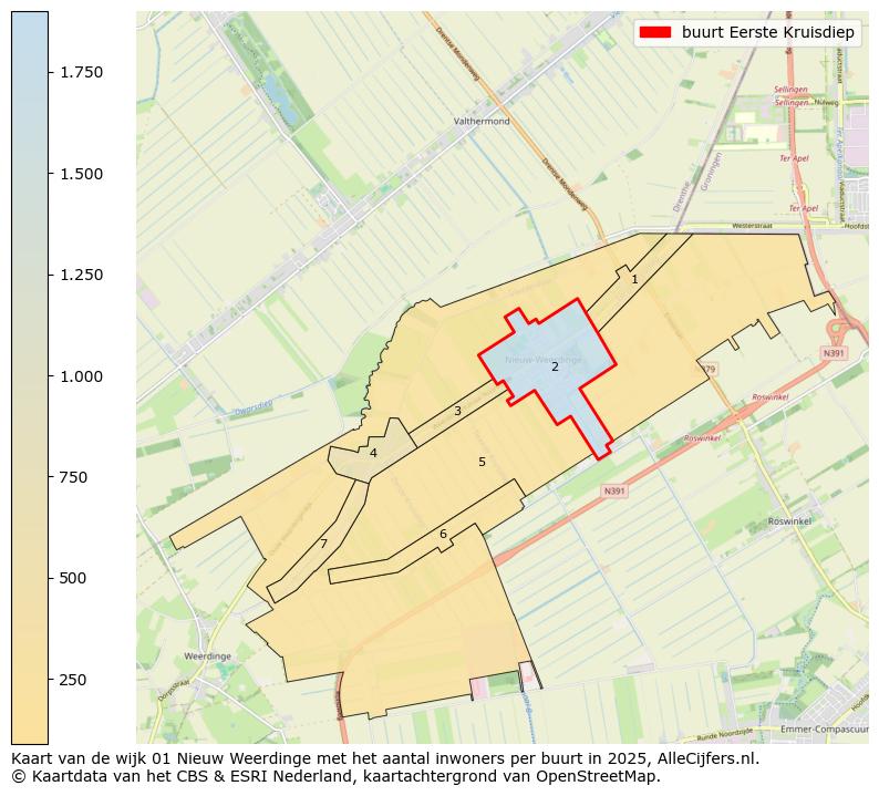 Afbeelding van de buurt Eerste Kruisdiep op de kaart.