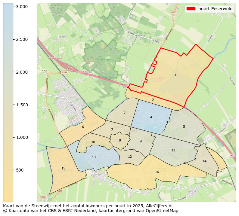 Afbeelding van de buurt Eeserwold op de kaart.