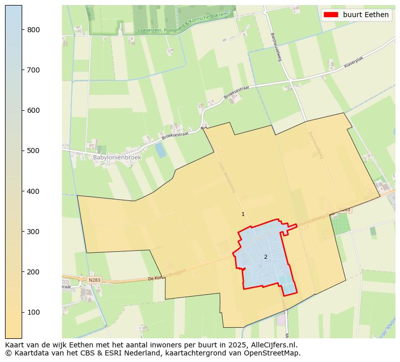 Afbeelding van de buurt Eethen op de kaart.