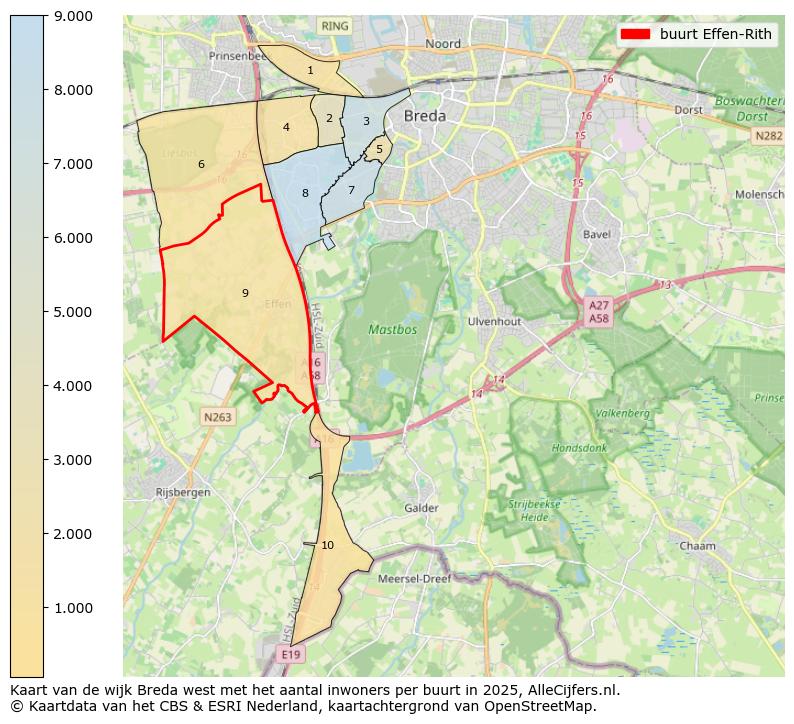 Afbeelding van de buurt Effen-Rith op de kaart.