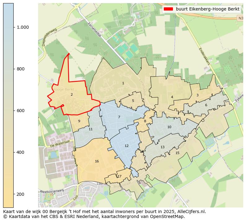 Afbeelding van de buurt Eikenberg-Hooge Berkt op de kaart.