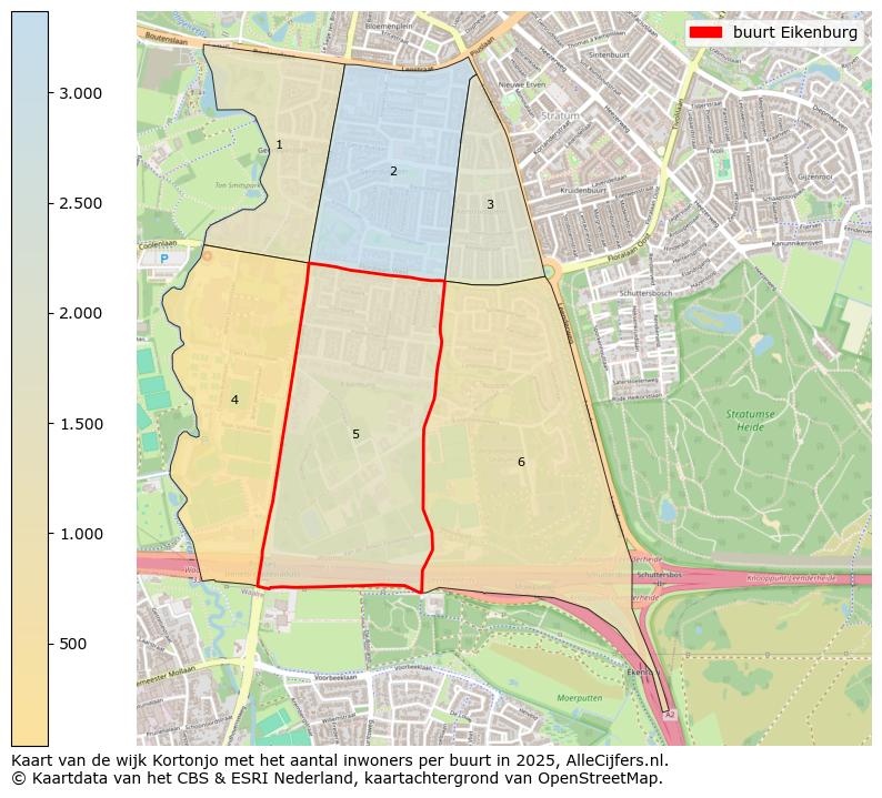Afbeelding van de buurt Eikenburg op de kaart.