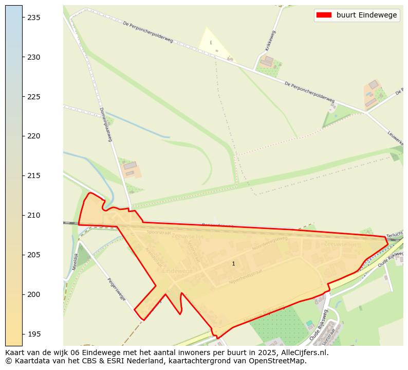 Afbeelding van de buurt Eindewege op de kaart.