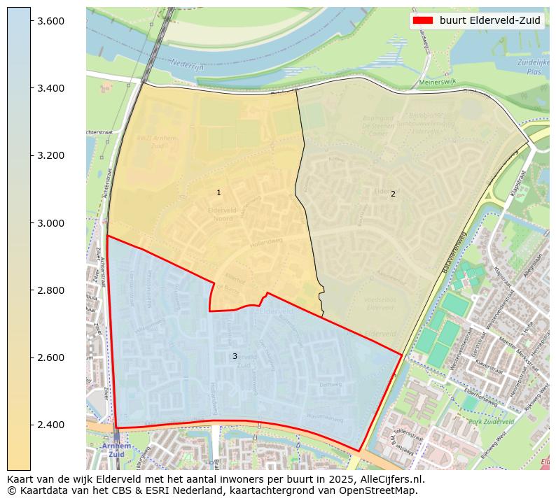 Afbeelding van de buurt Elderveld-Zuid op de kaart.