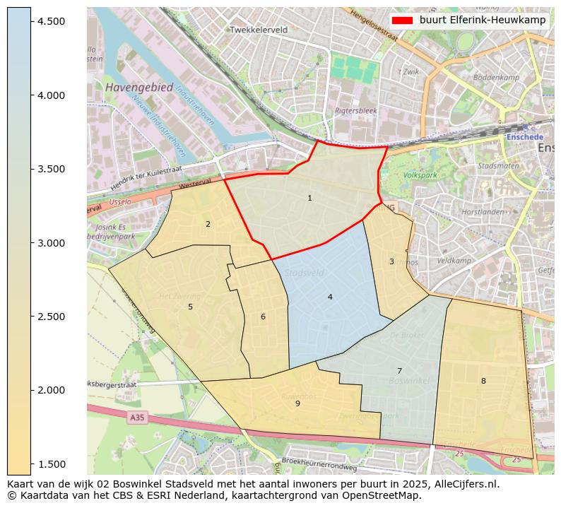 Afbeelding van de buurt Elferink-Heuwkamp op de kaart.