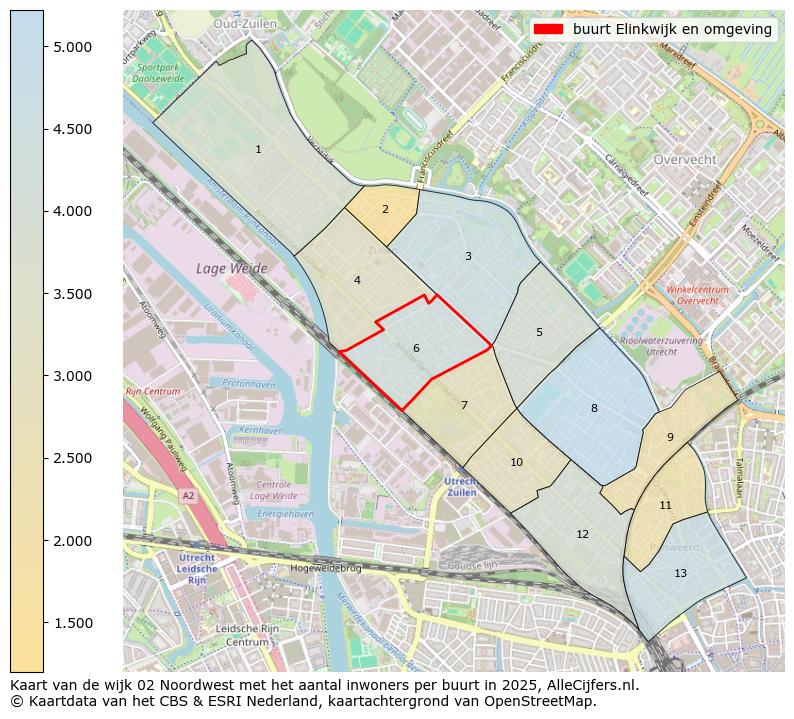 Afbeelding van de buurt Elinkwijk en omgeving op de kaart.