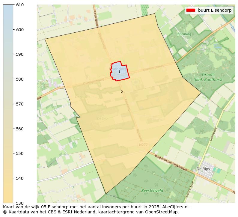 Afbeelding van de buurt Elsendorp op de kaart.