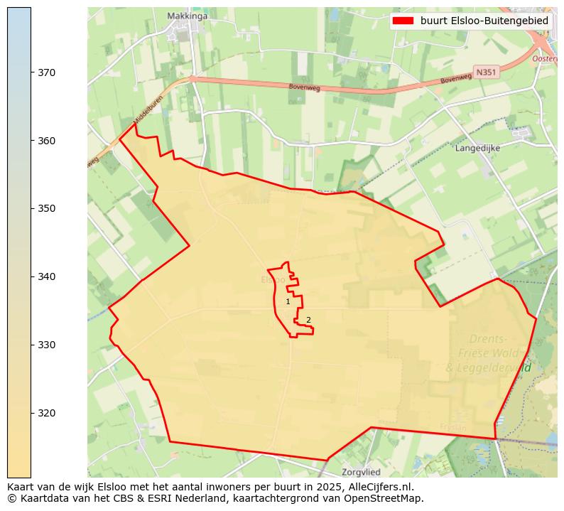 Afbeelding van de buurt Elsloo-Buitengebied op de kaart.