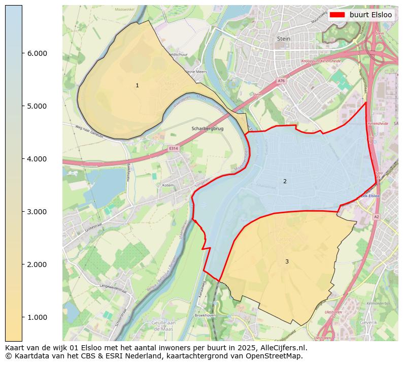 Afbeelding van de buurt Elsloo op de kaart.