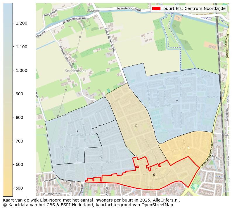 Afbeelding van de buurt Elst Centrum Noordzijde op de kaart.
